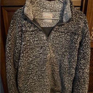 Altar'd State Plush Sherpa Jacket - Light Gray